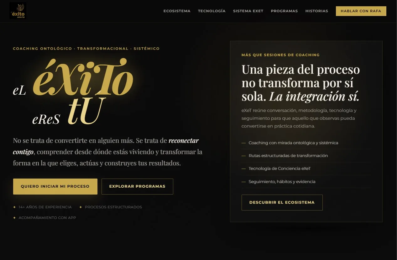 Sitio El Éxito Eres Tú